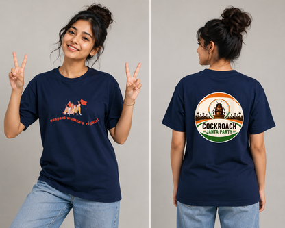 Women Rights x Cockroach Janta Party Tshirt Unisex Oversized Classic T-Shirt